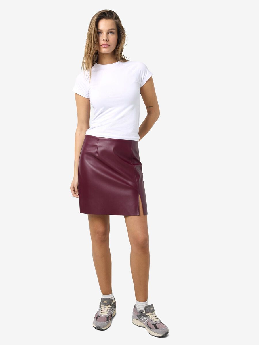 Noisy May COATED HIGH WAISTED SKIRT, Windsor Wine, highres - 27021277_WindsorWine_007.jpg