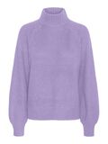 Noisy May HIGH NECK KNITTED PULLOVER, Purple Rose, highres - 27017053_PurpleRose_001.jpg