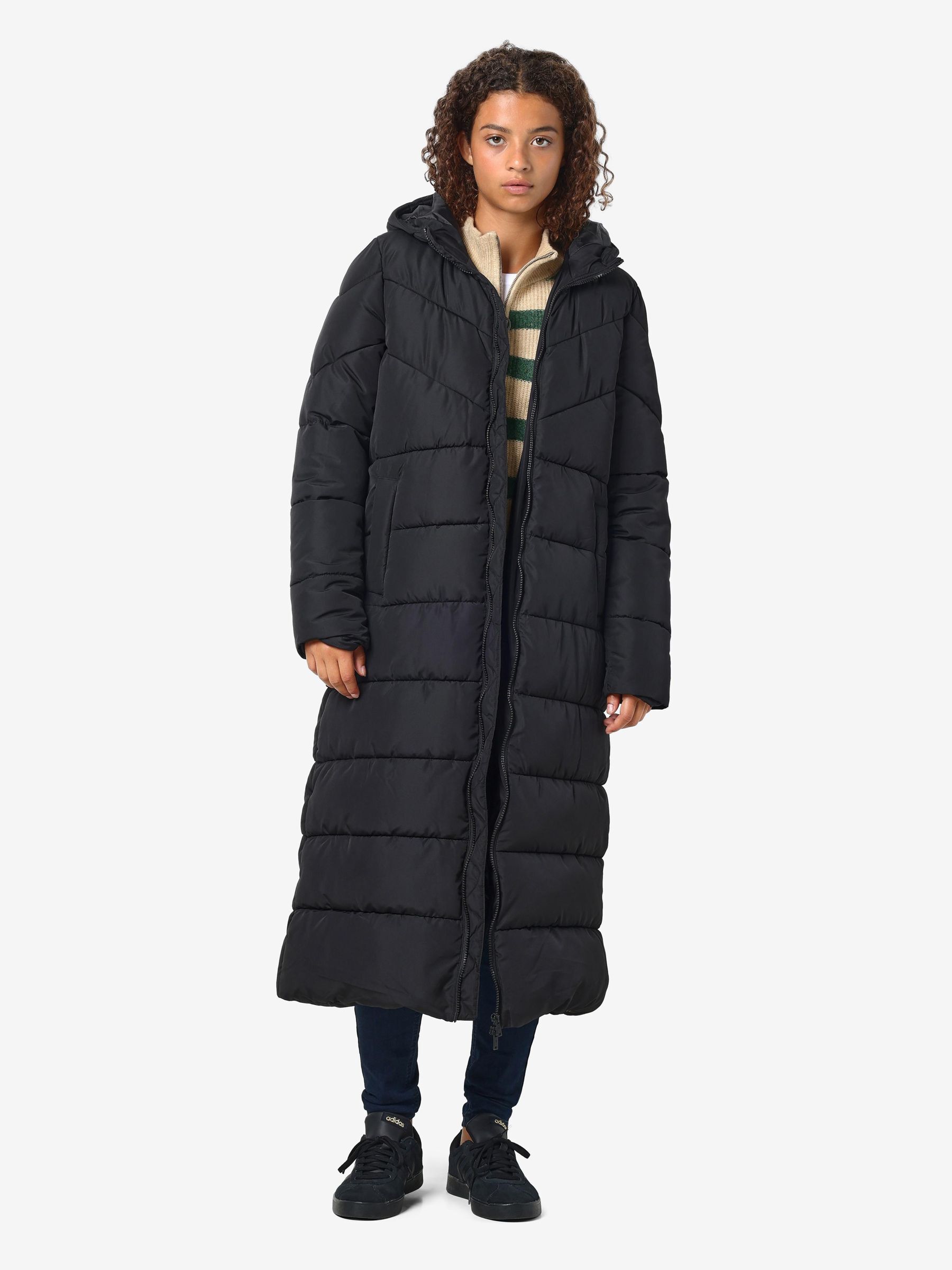 Hooded long puffer coat cos best sale