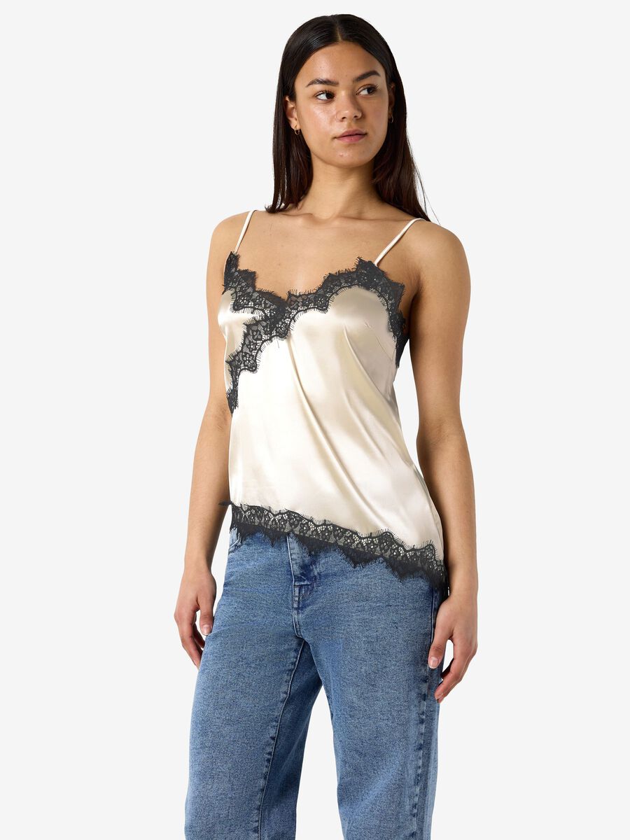 Product tile image - SATIN CAMISOLE, Birch | 27038460_Birch_1315365