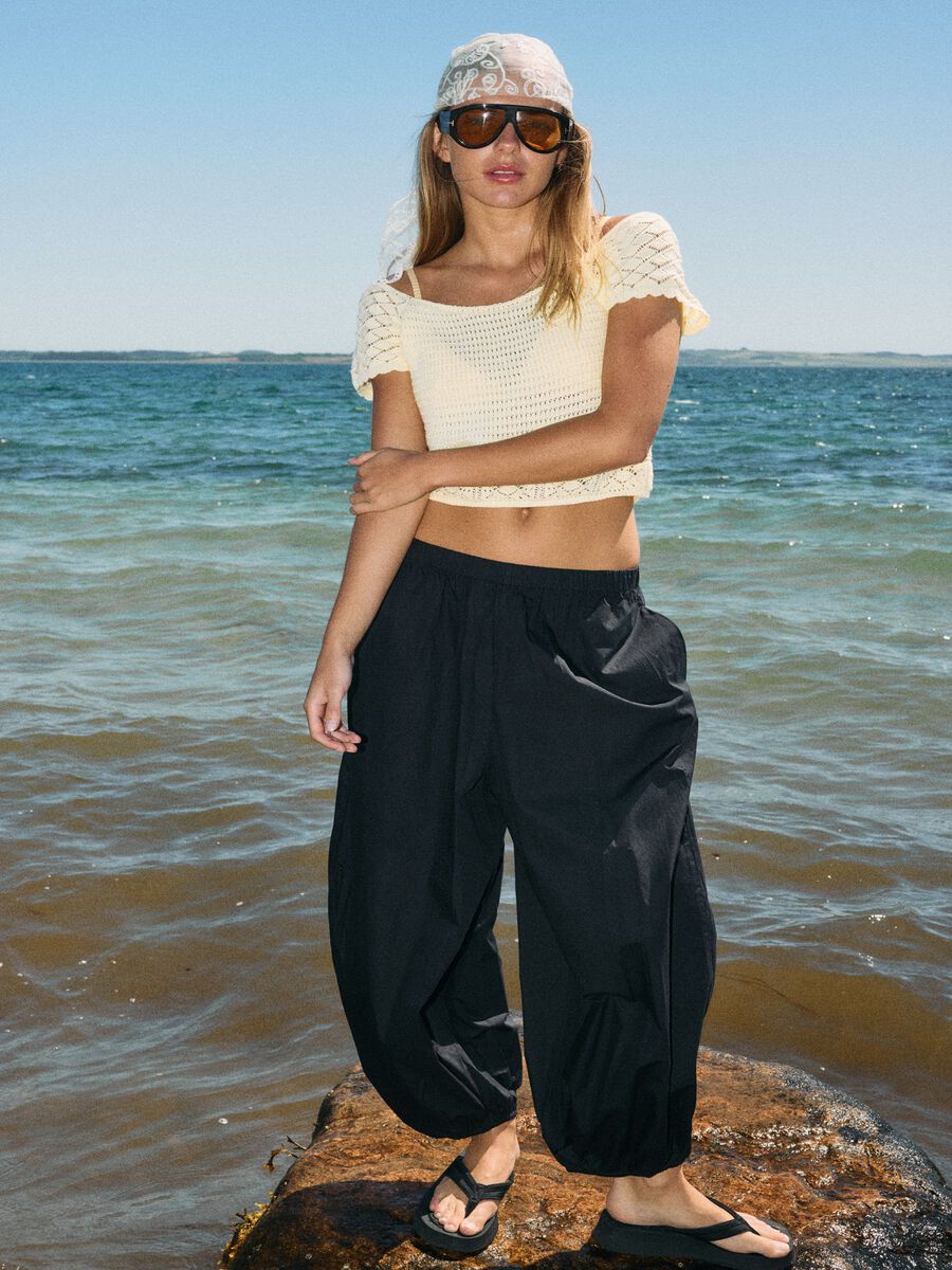 Carousel image - NMASTA BALLOON TRACK PANTS, Black | 7