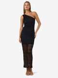Product image thumbnail - LACE ONE-SHOULDER DRESS, Black | 7