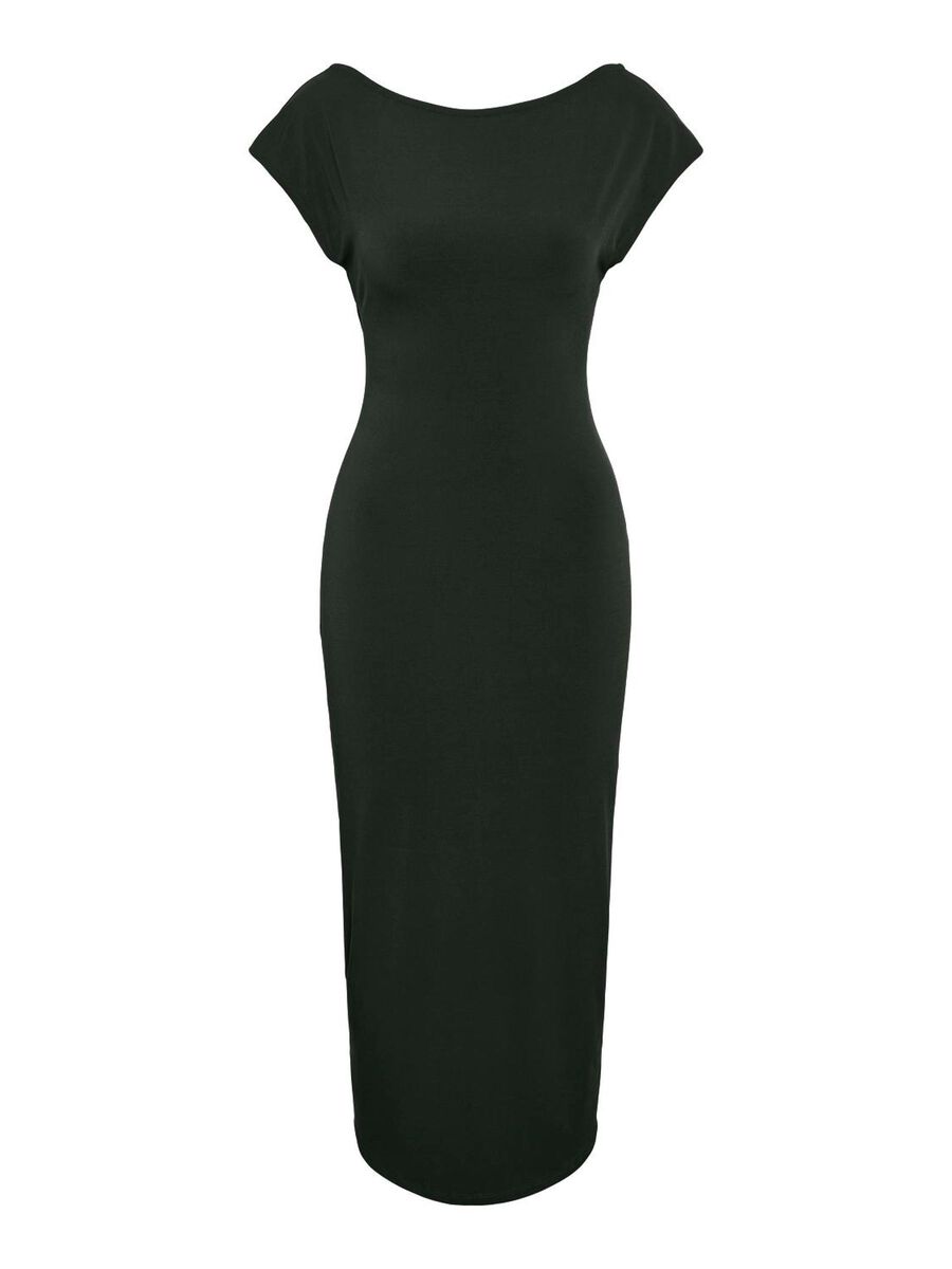 Carousel image - BACKLESS MIDI DRESS, Black | 2