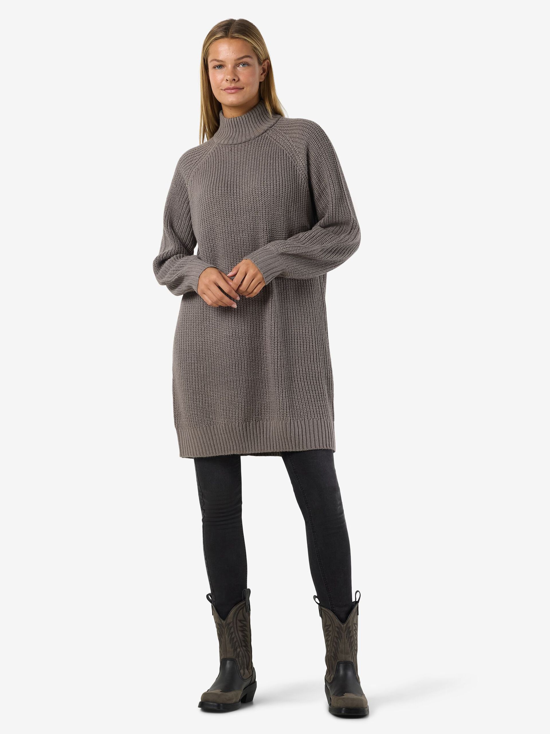 Carousel image - KNITTED DRESS, Charcoal Gray | 4