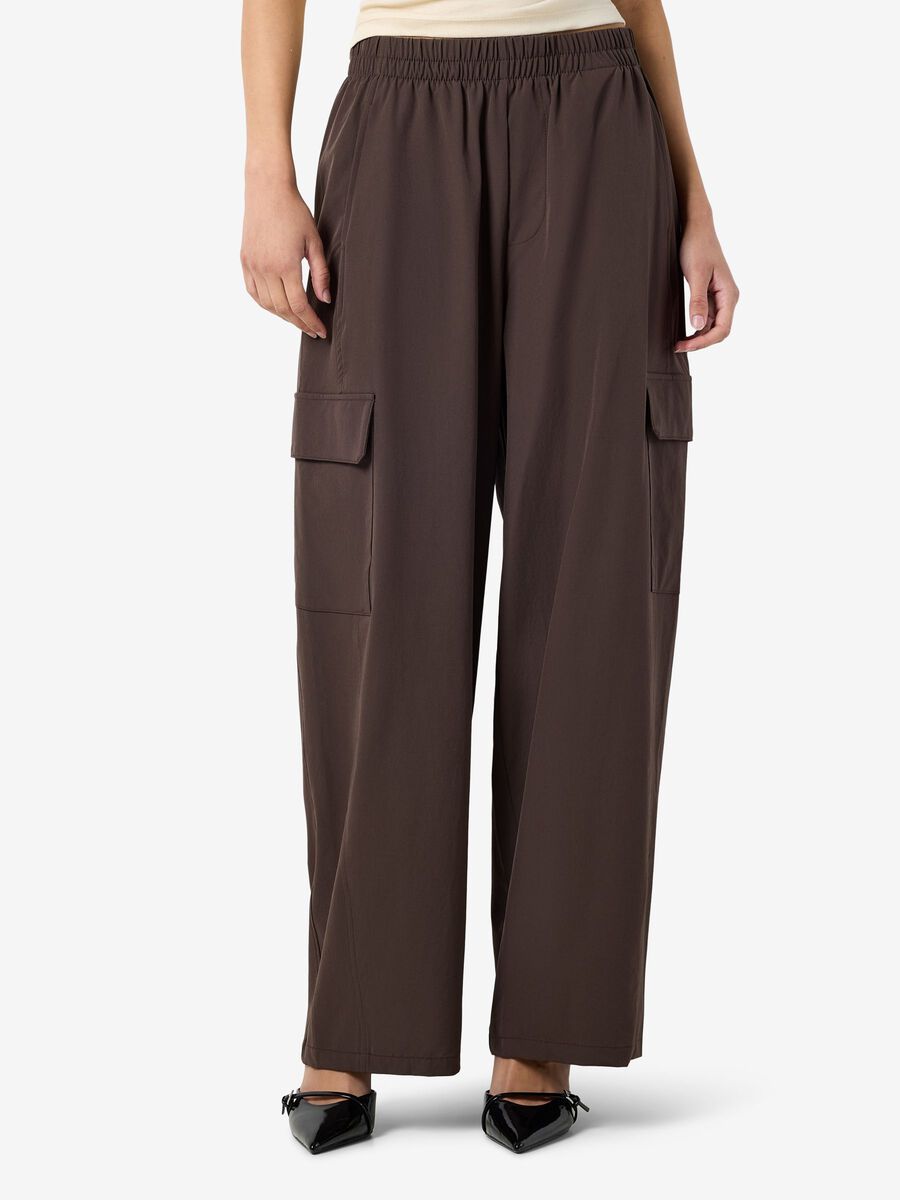 Product tile image - NMKIRBY CARGO TROUSERS, Chocolate Brown | 27038089_ChocolateBrown