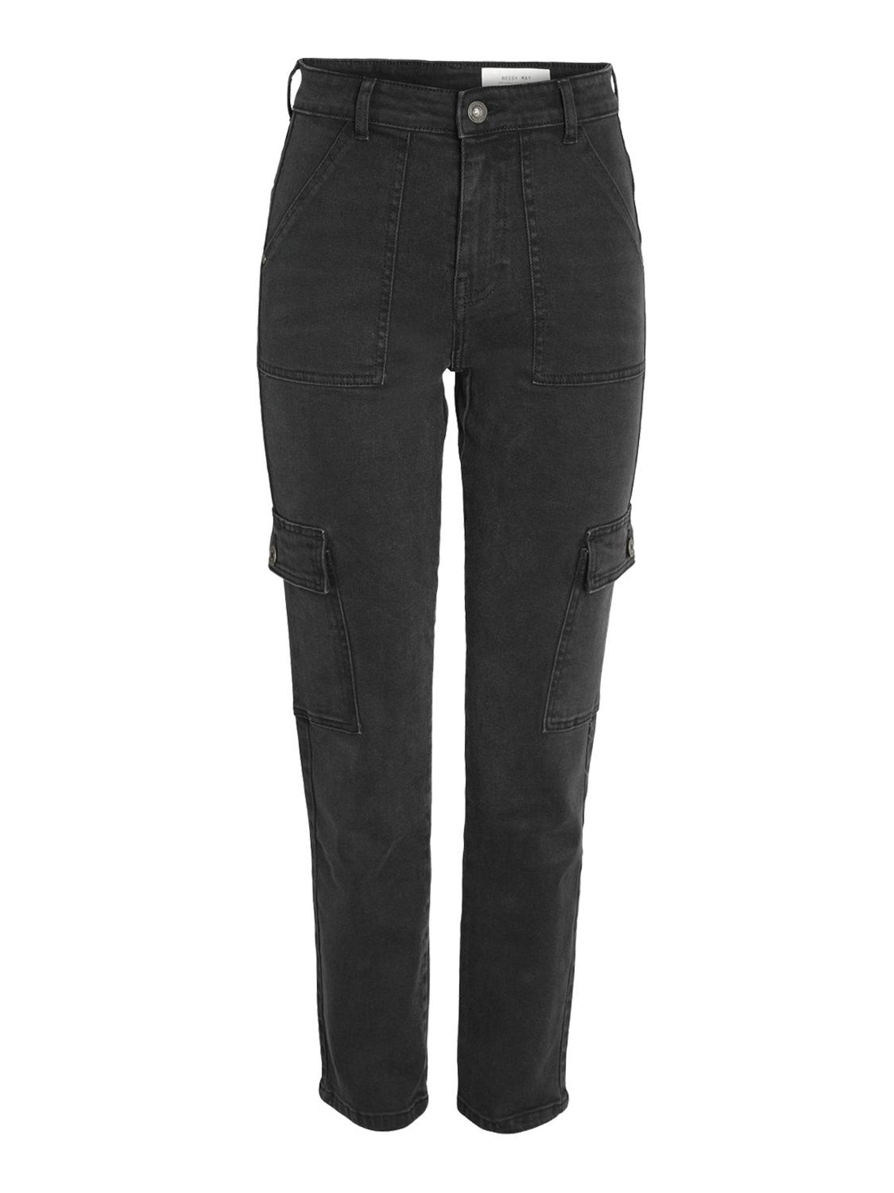NMMONI CROPPED CARGO JEANS Black NOISY MAY