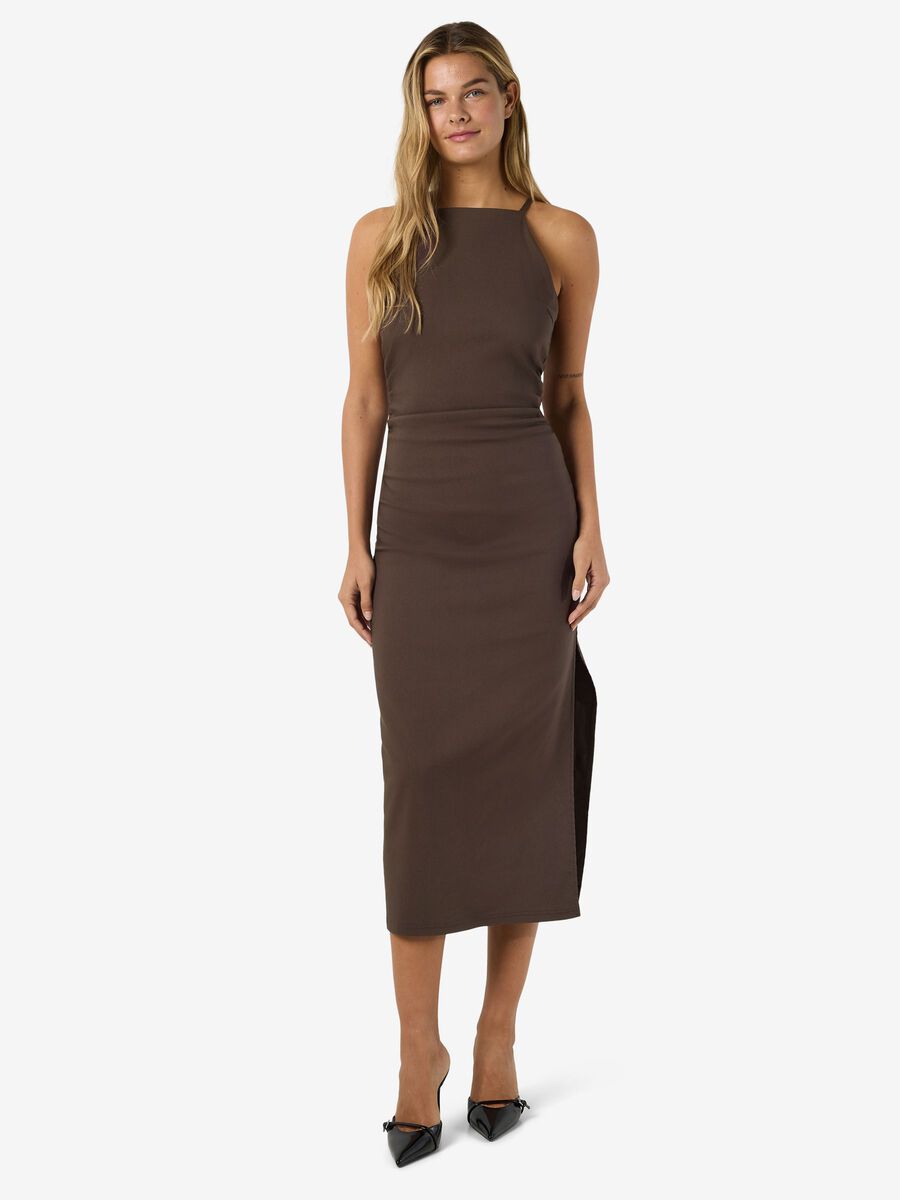 Carousel image - NMWAYNE MIDI DRESS, Chocolate Brown | 7