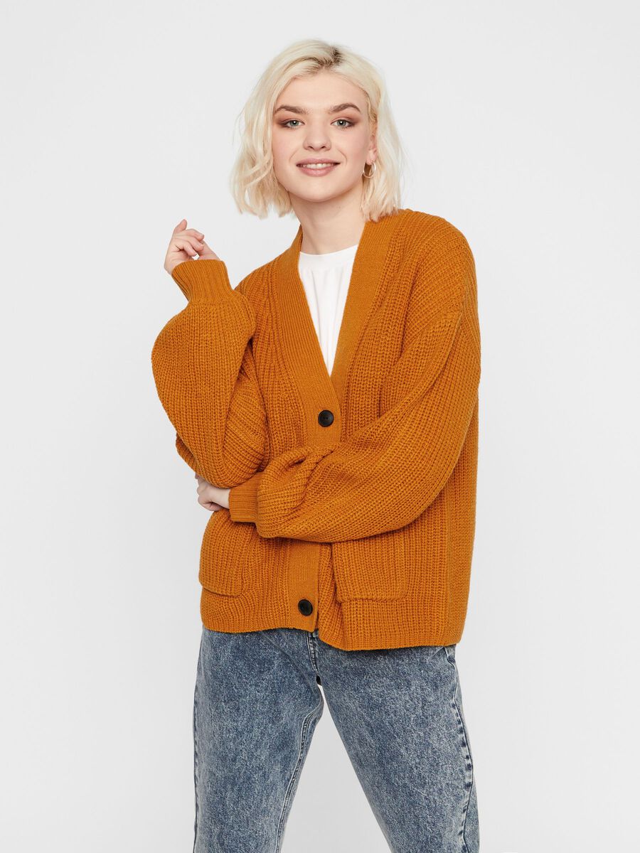 Noisy May CHUNKY KNITTED CARDIGAN, Inca Gold, highres - 27011818_IncaGold_003.jpg