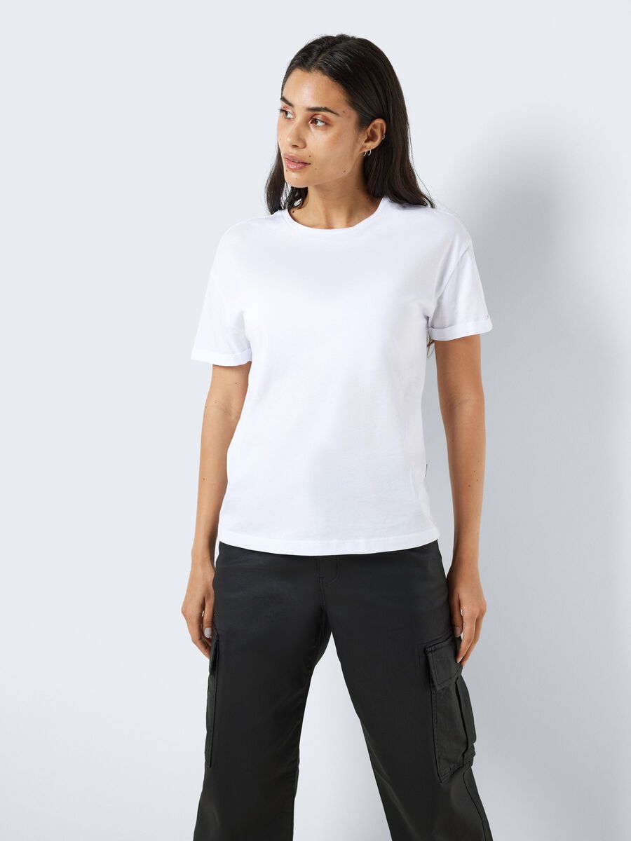 Noisy May COL ROND T-SHIRT, Bright White, highres - 27010978_BrightWhite_007.jpg