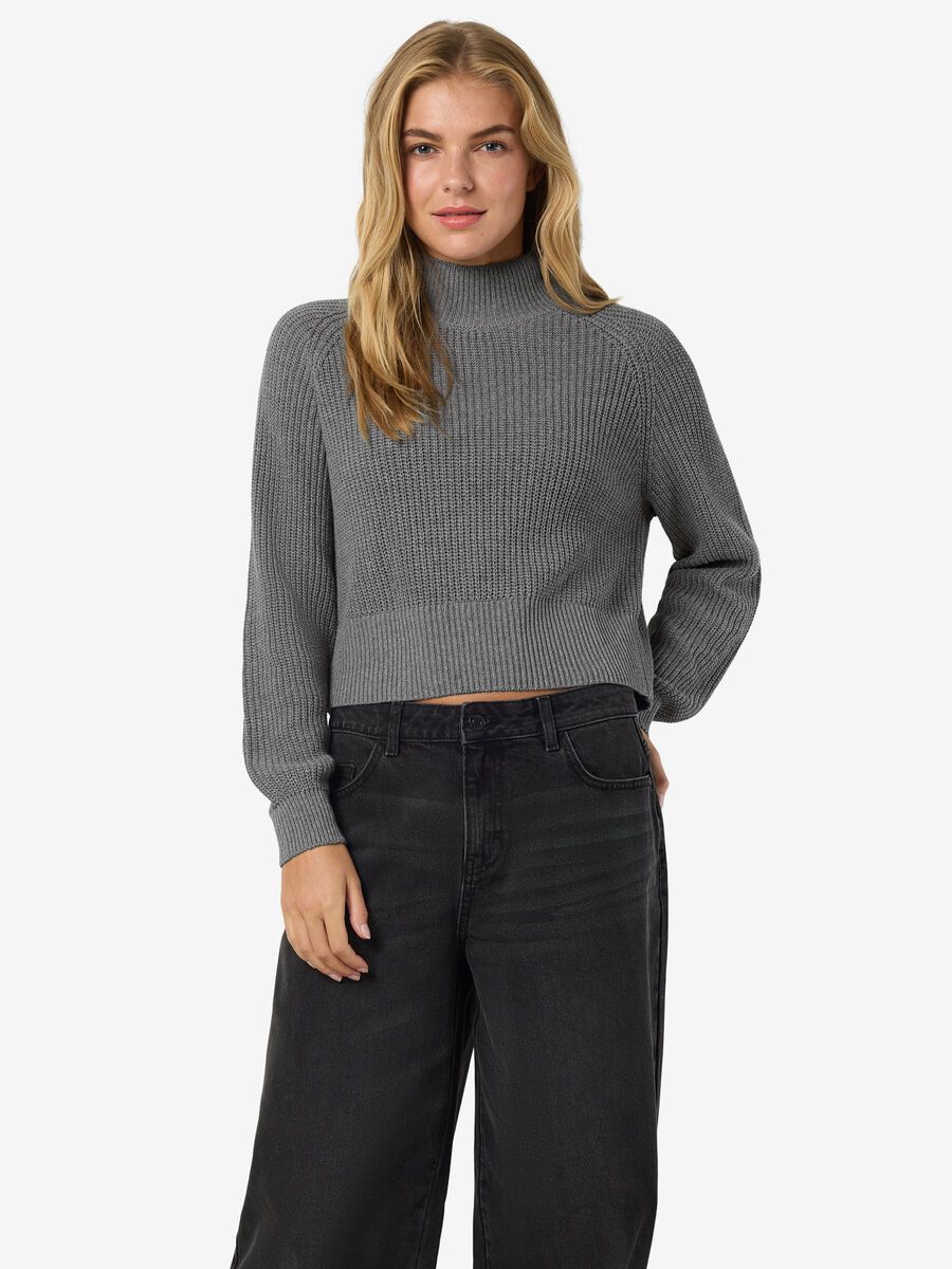 Carousel image - PULL EN MAILLE, Medium Grey Melange | 1