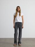 Product image thumbnail - NMYOLANDA STRAIGHT FIT JEANS, Dark Grey Denim | 3