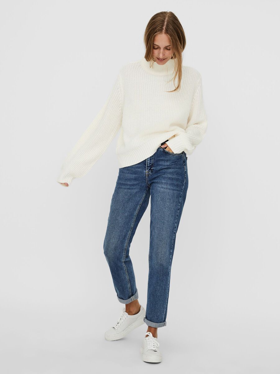 Noisy May HIGH NECK KNITTED PULLOVER, Sugar Swizzle, highres - 27011792_SugarSwizzle_007.jpg