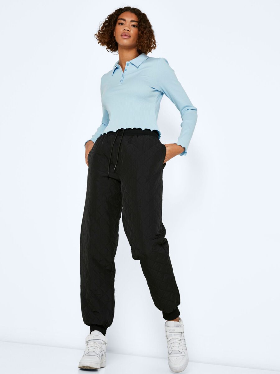 Noisy May MATELASSÉE PANTALON, Black, highres - 27019255_Black_007.jpg