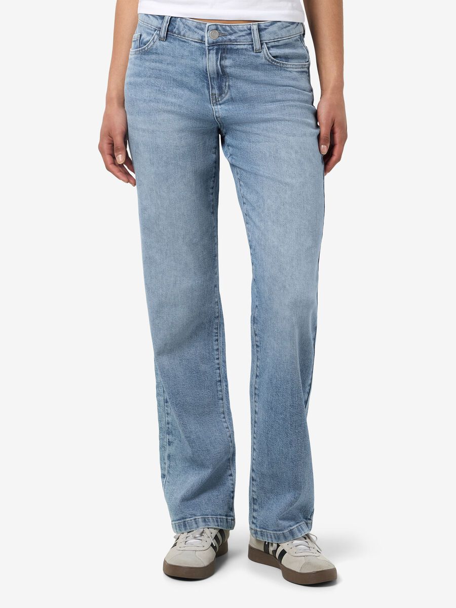 Noisy May NMNILA JEANS MED VID PASSFORM, Light Blue Denim, highres - 27034112_LightBlueDenim_003.jpg