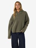 Product image thumbnail - NMCOZY FLEECE MED HALV GLIDELÅS, Kalamata | 6