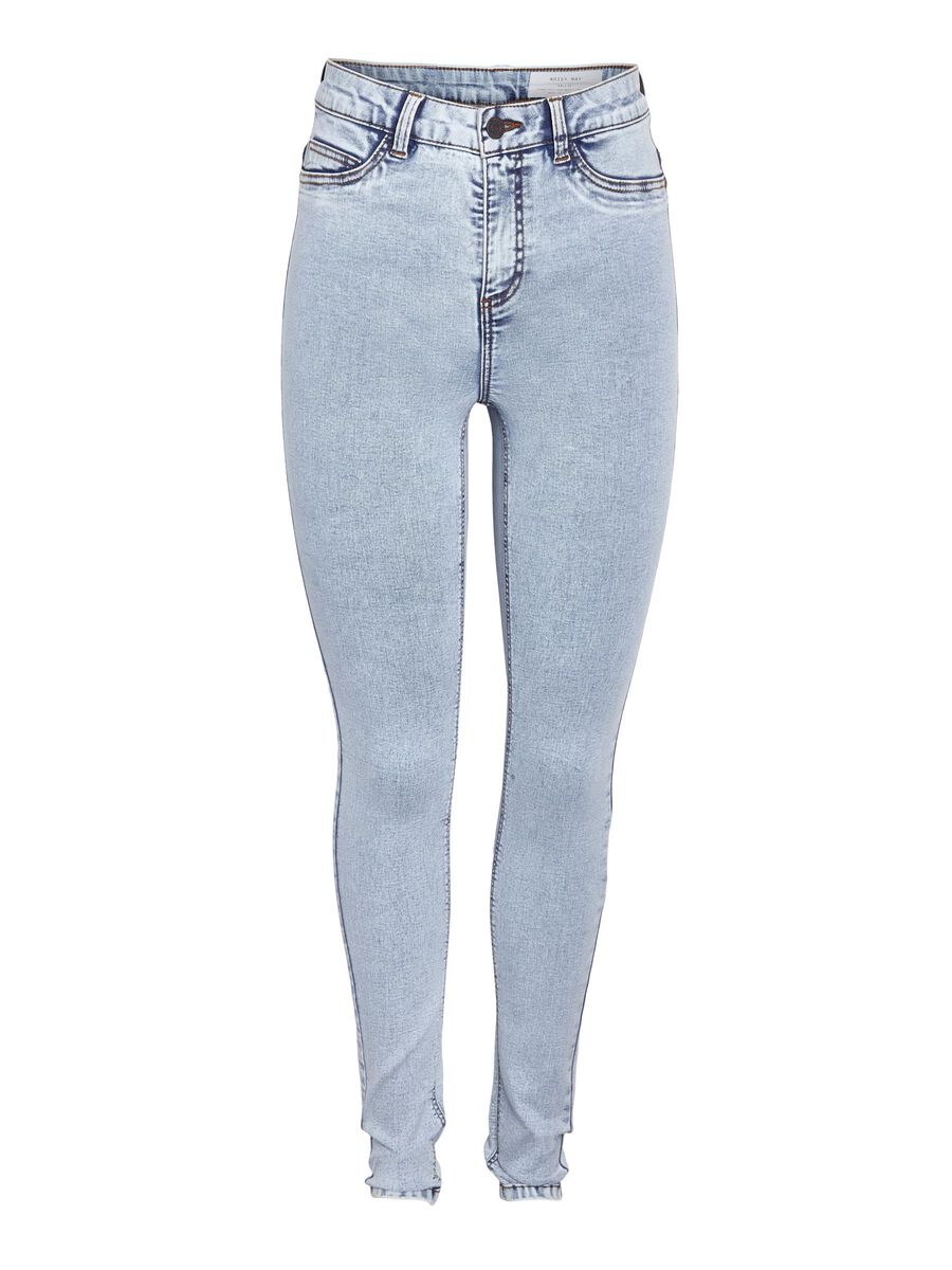 Noisy May NMCALLIE SKINNY FIT JEANS, Light Blue Denim, highres - 27030614_LightBlueDenim_001.jpg