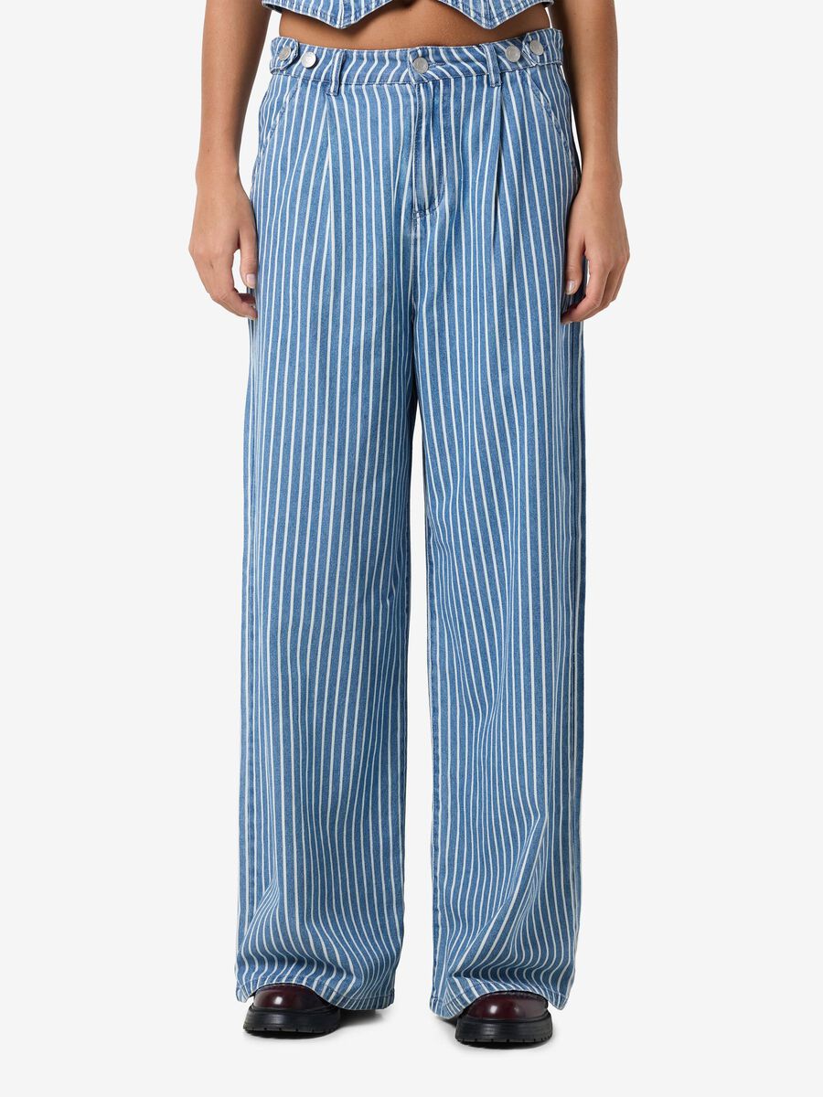 Noisy May À RAYURES PANTALON, Medium Blue Denim, highres - 27034099_MediumBlueDenim_003.jpg