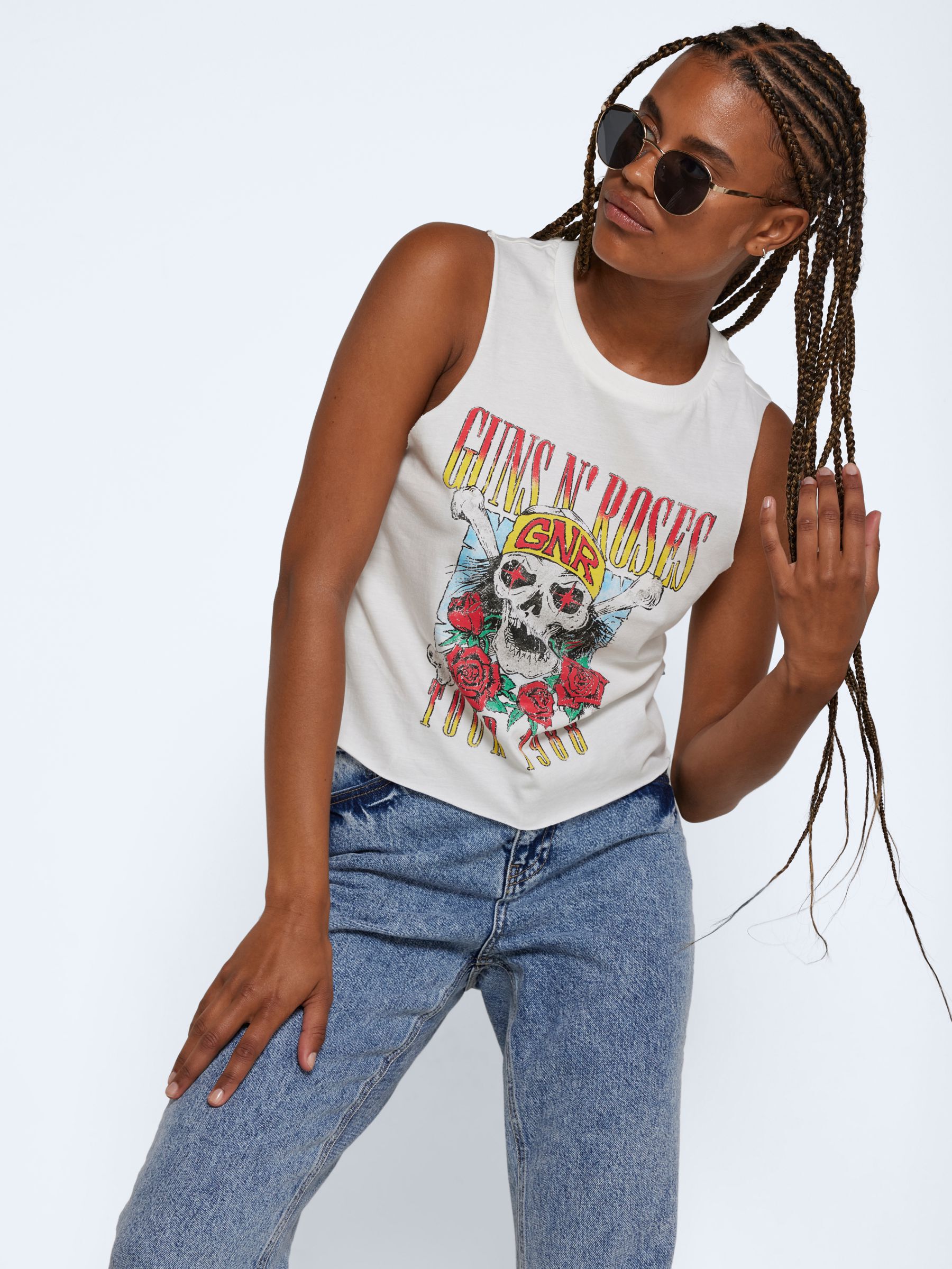 GUNS N ROSES TOP Blanco NOISY MAY