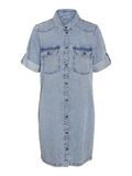 Product image thumbnail - SHORT SLEEVED DENIM DRESS, Light Blue Denim | 2