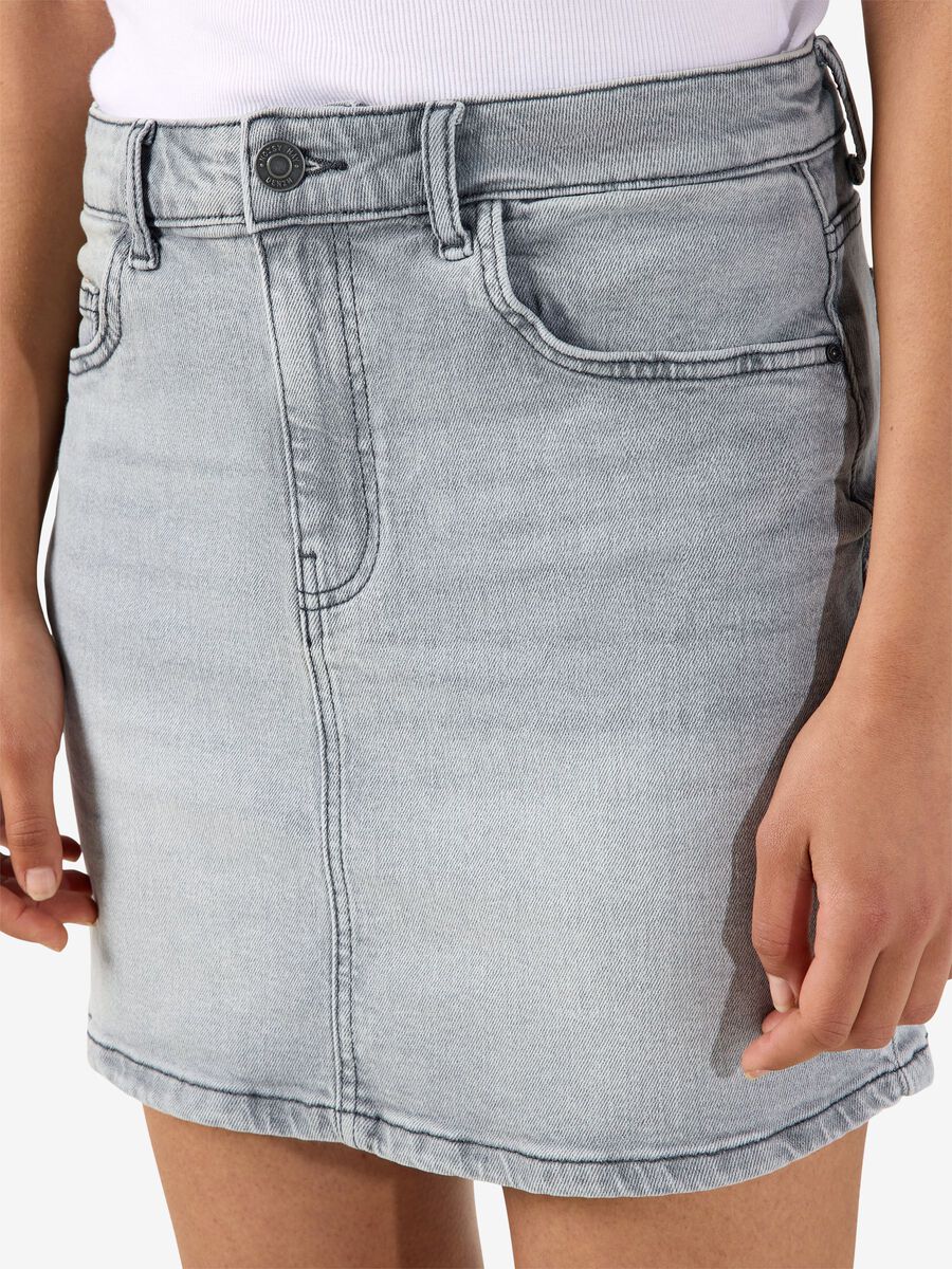 Carousel image 5 NMYOLANDA DENIM MINIKJOL, Light Grey Denim