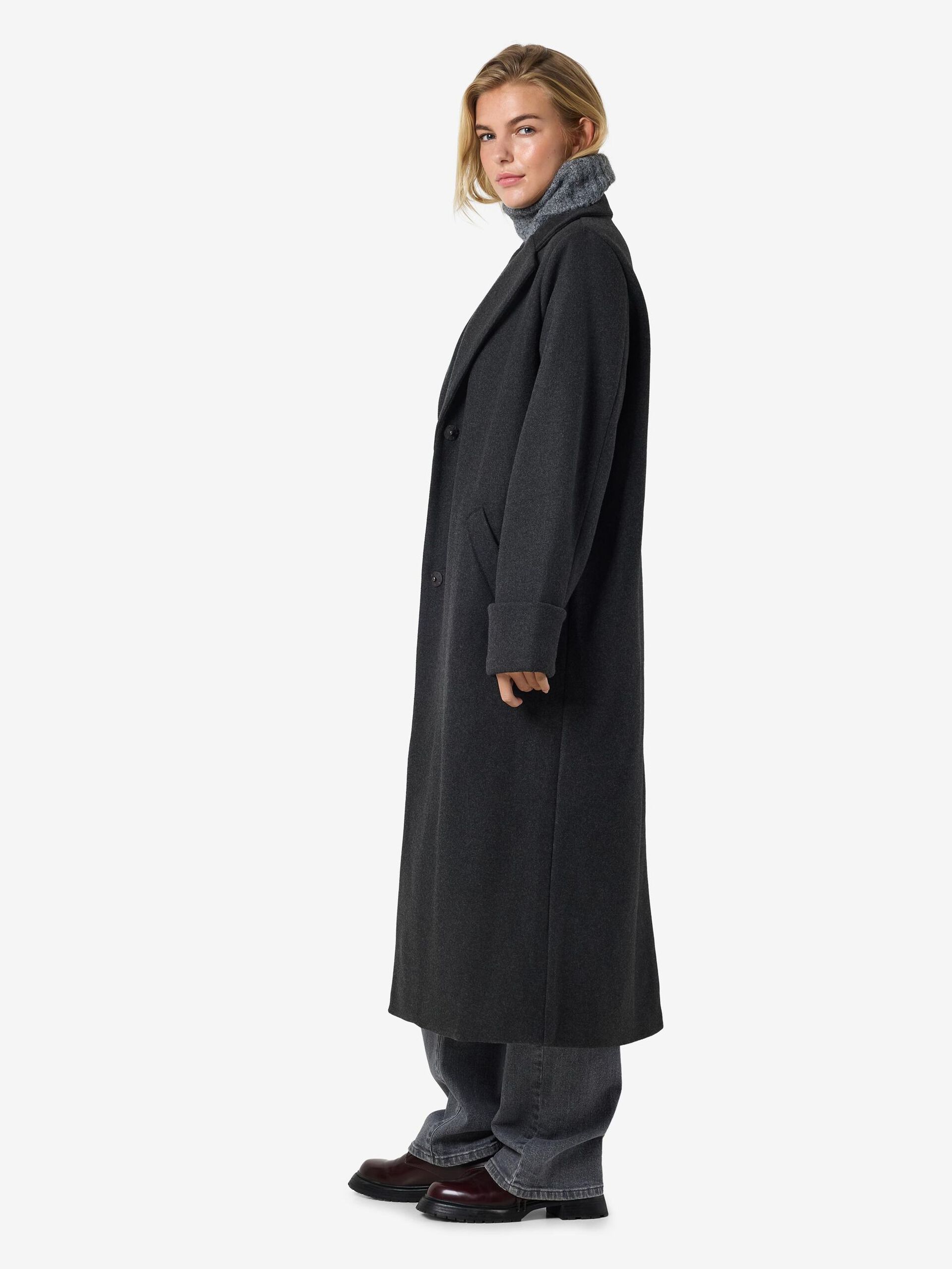 Carousel image - LÅNG MODELL KAPPA, Dark Grey Melange | 5