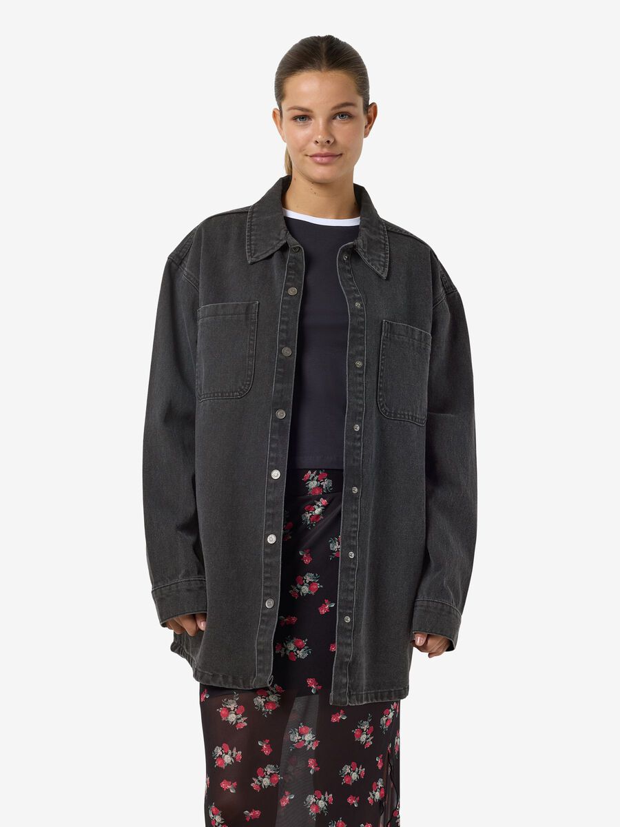 Carousel image - DENIM SHACKET, Black Denim | 1