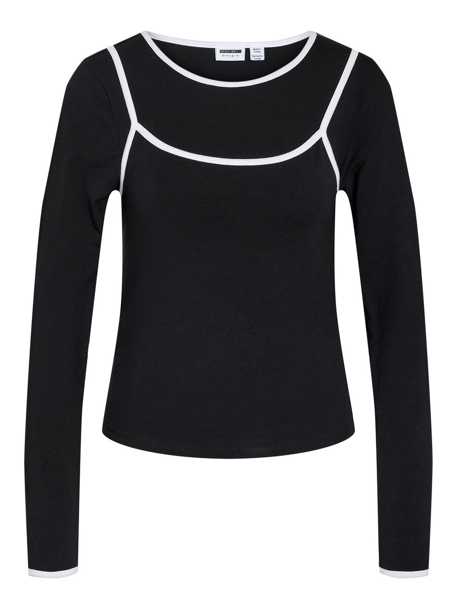 Carousel image 2 NMKERRY DOUBLE LAYER LONG SLEEVED TOP, Black