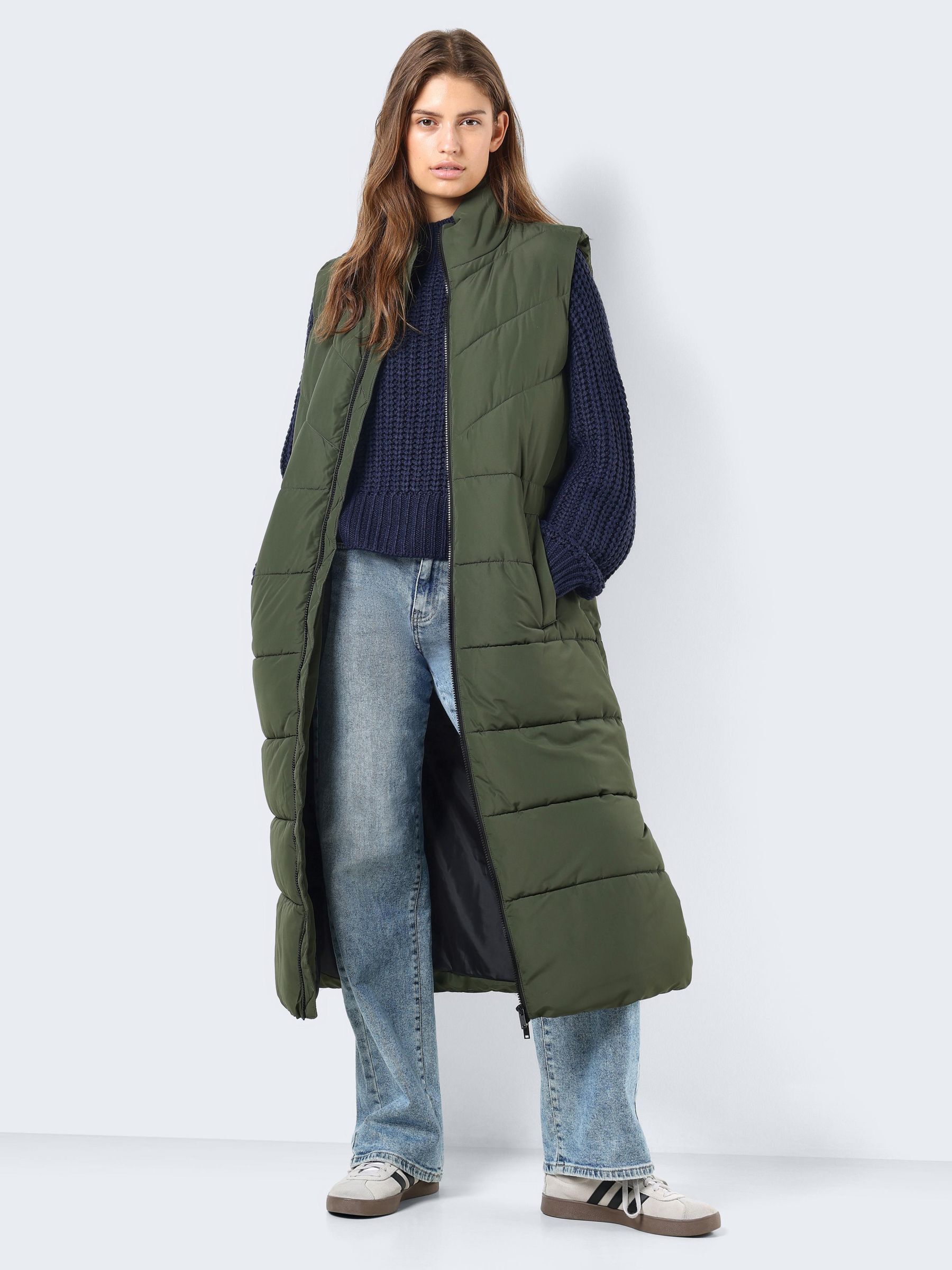 Gilet extra long best sale