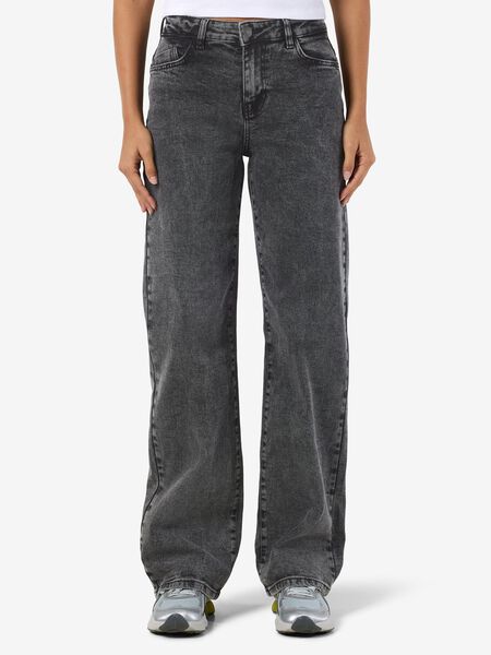 Noisy May NMYOLANDA STRAIGHT FIT JEANS, Dark Grey Denim, highres - 27035210_DarkGreyDenim_003.jpg