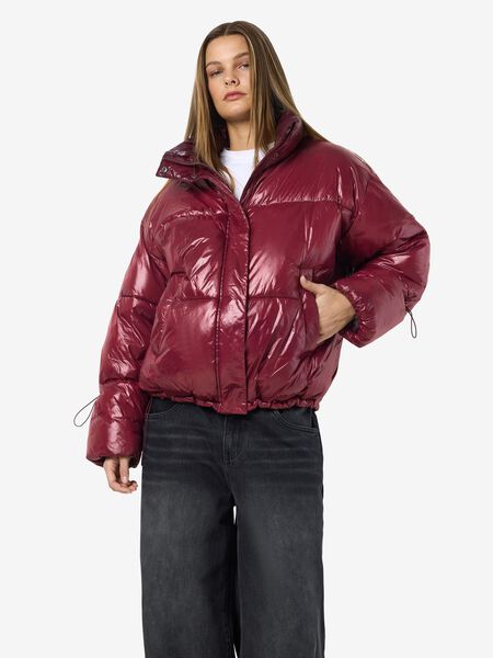 Noisy May COATED PUFFER JACKET, Windsor Wine, highres - 27034661_WindsorWine_003.jpg