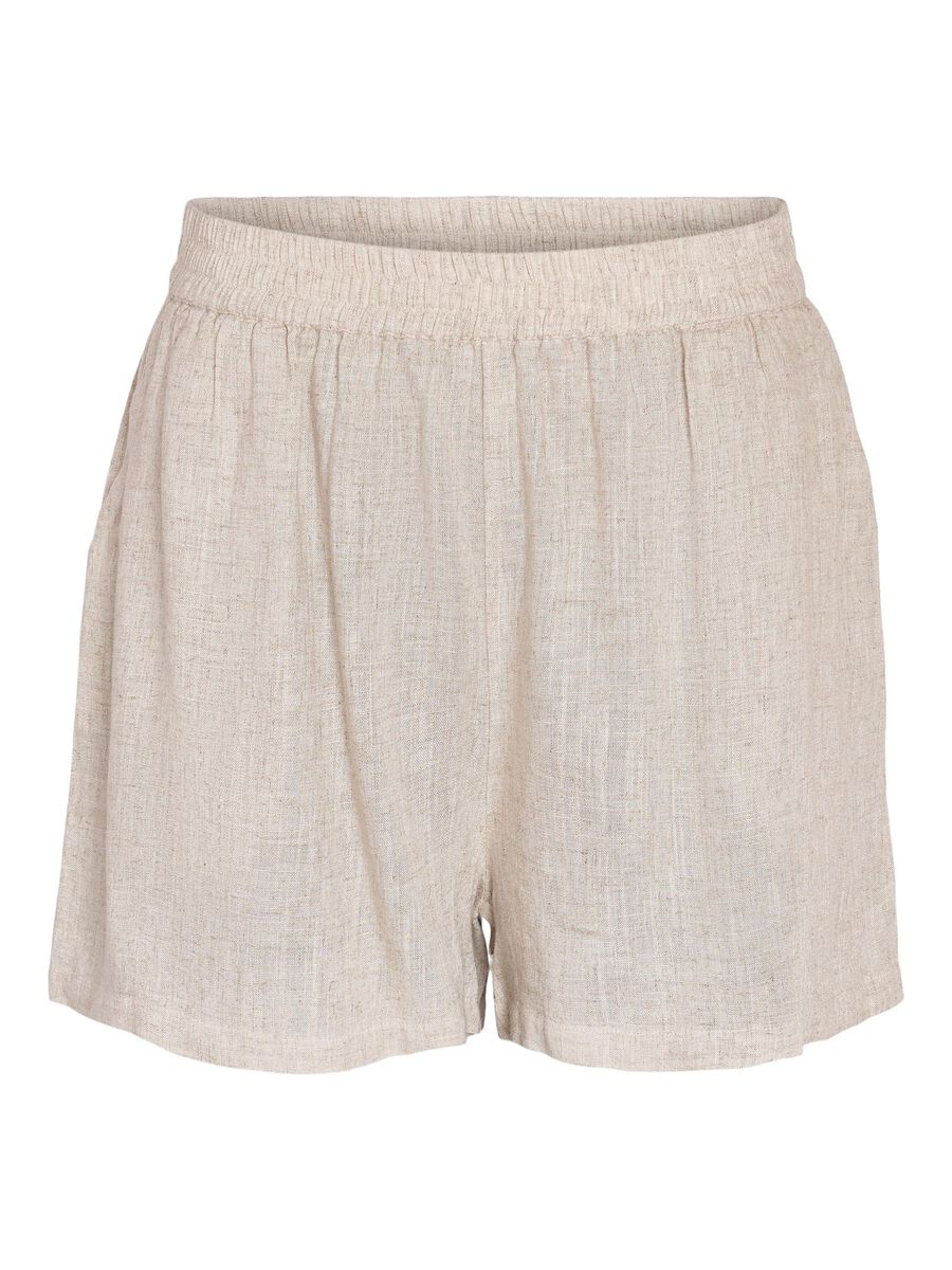 Noisy May LINEN BLEND SHORTS, Natural, highres - 27028732_Natural_001.jpg