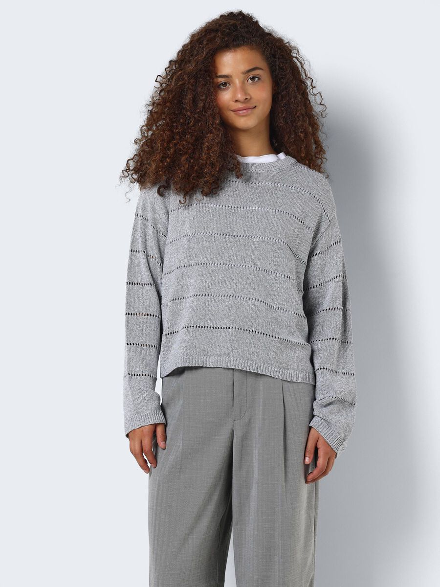 Noisy May DETAILED KNITTED PULLOVER, High-rise, highres - 27028351_Highrise_1082542_003.jpg