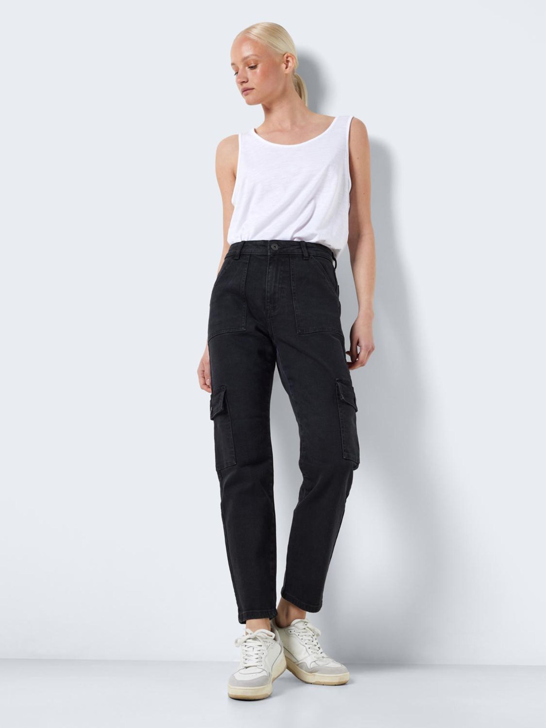 Jeans cargo online noir