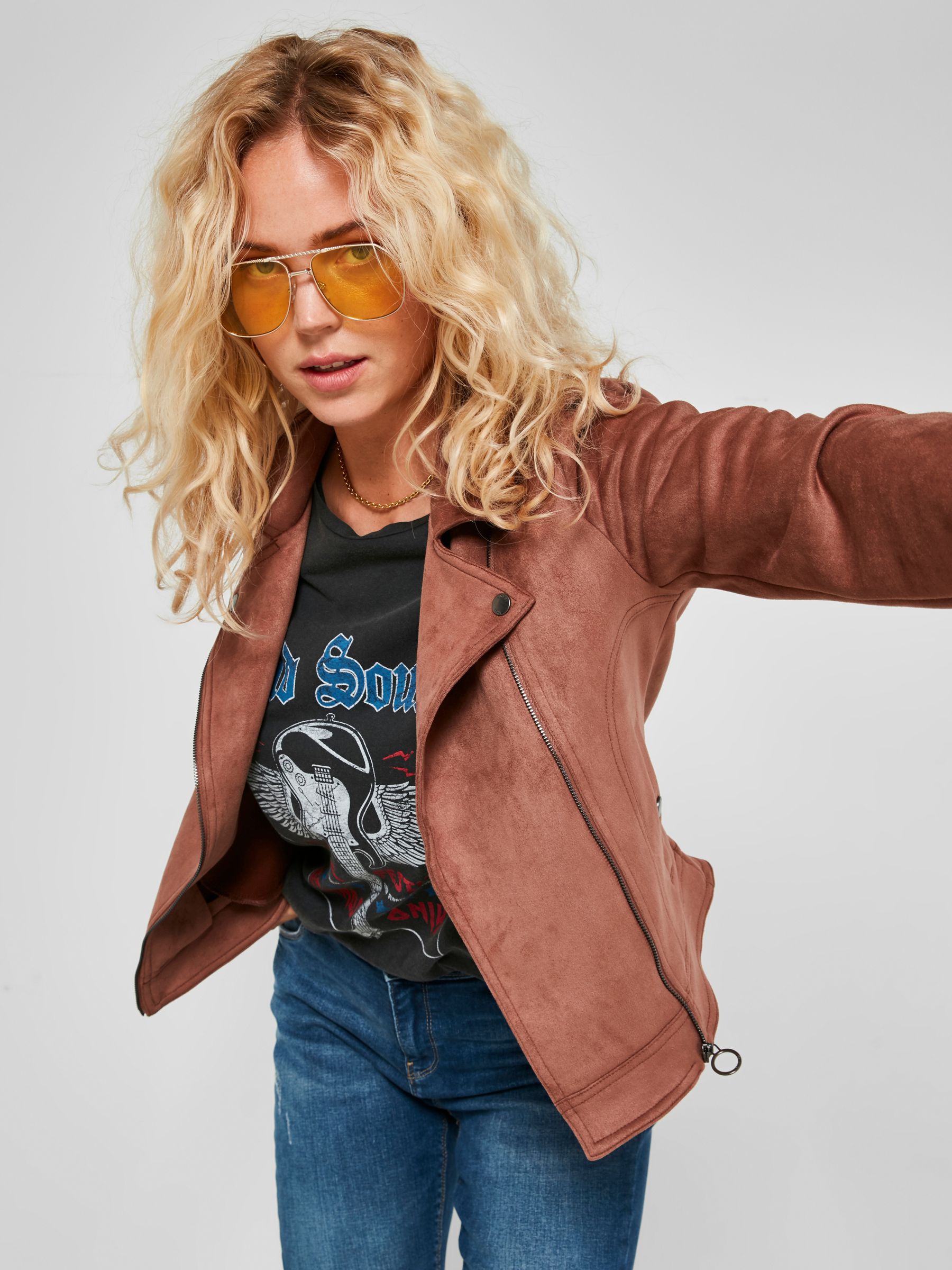 Missguided suede jacket store