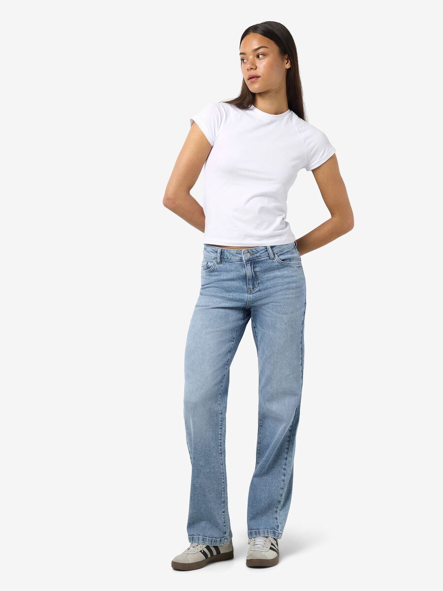 Noisy May NMNILA JEANS MED VID PASSFORM, Light Blue Denim, highres - 27034112_LightBlueDenim_007.jpg