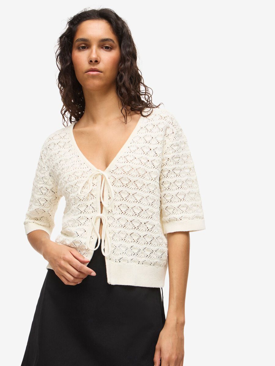 Carousel image - NMLAIKA TIE  KNITTED TOP, Birch | 5