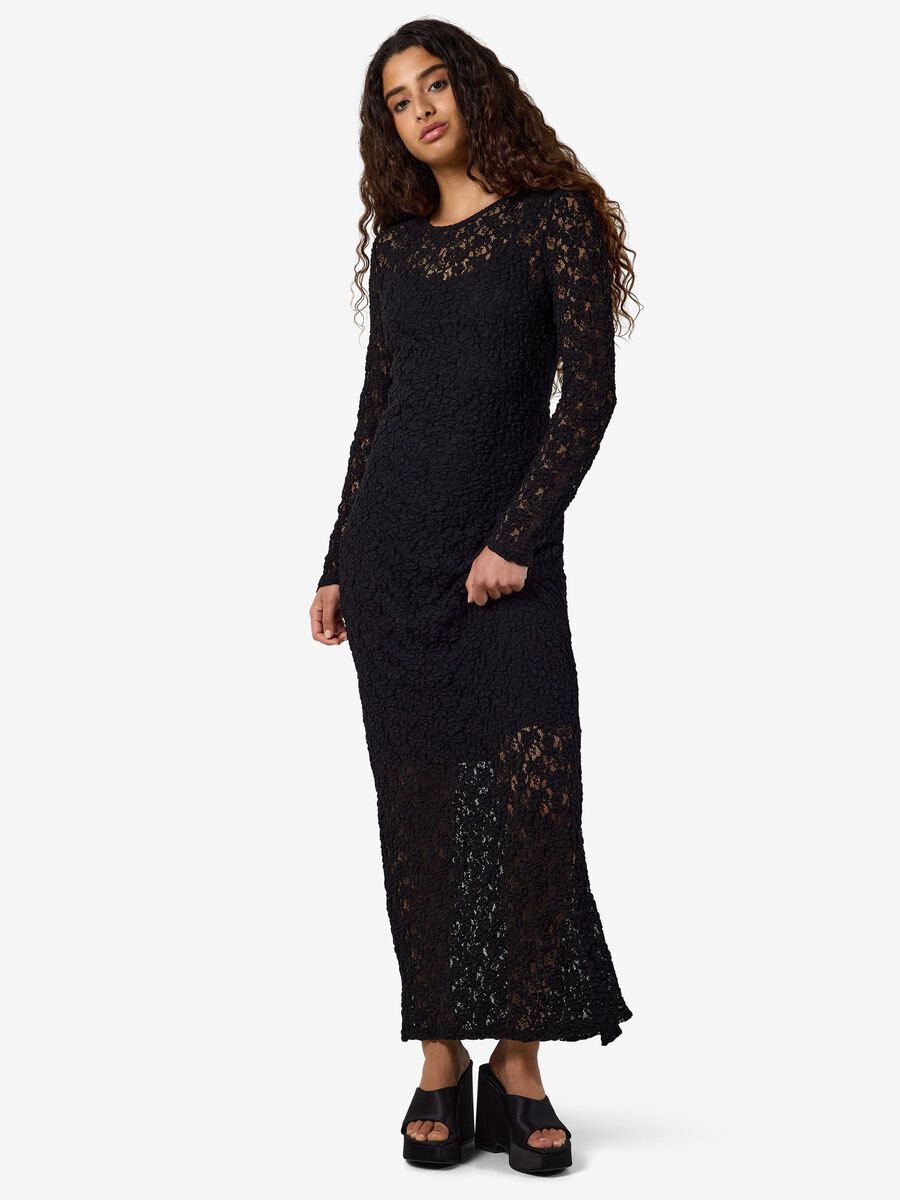 Carousel image 6 NMMIRIAM - LONGUE ROBE EN DENTELLE, Black