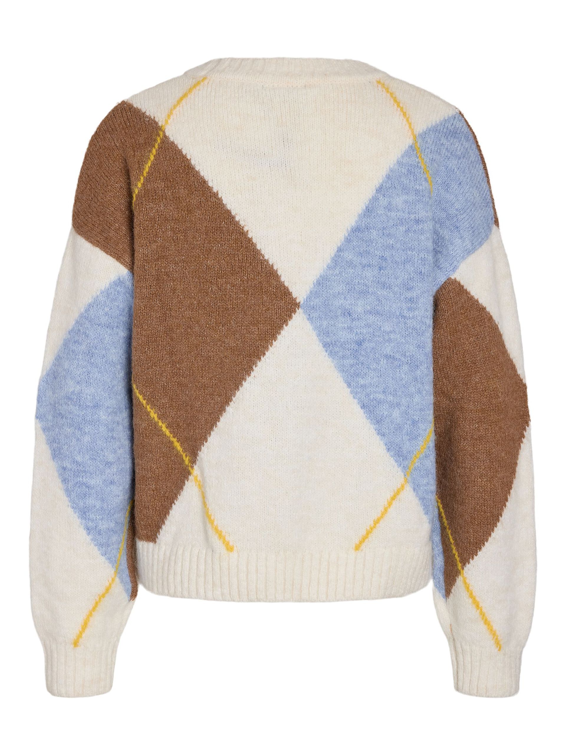 Carousel image - ARGYLE SWETER, Cloud Dancer | 6