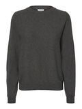 Noisy May RUNDHALSAUSSCHNITT STRICKPULLOVER, Dark Grey Melange, highres - 27009944_DarkGreyMelange_001.jpg