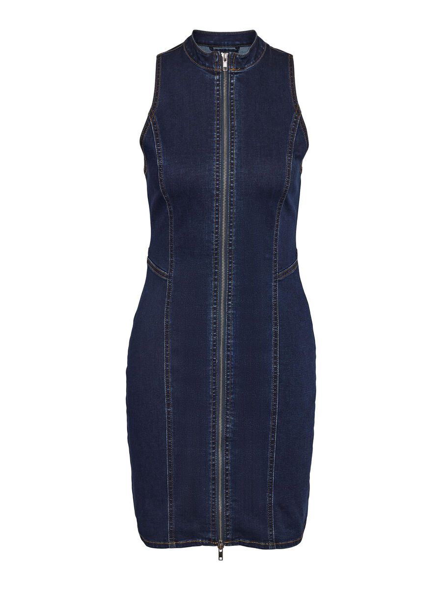 Noisy May DENIM MINI-ROBE, Dark Blue Denim, highres - 27034610_DarkBlueDenim_001.jpg