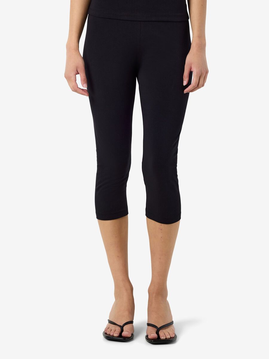 Product tile image - NMELLA CAPRI TROUSERS, Black | 27039820_Black