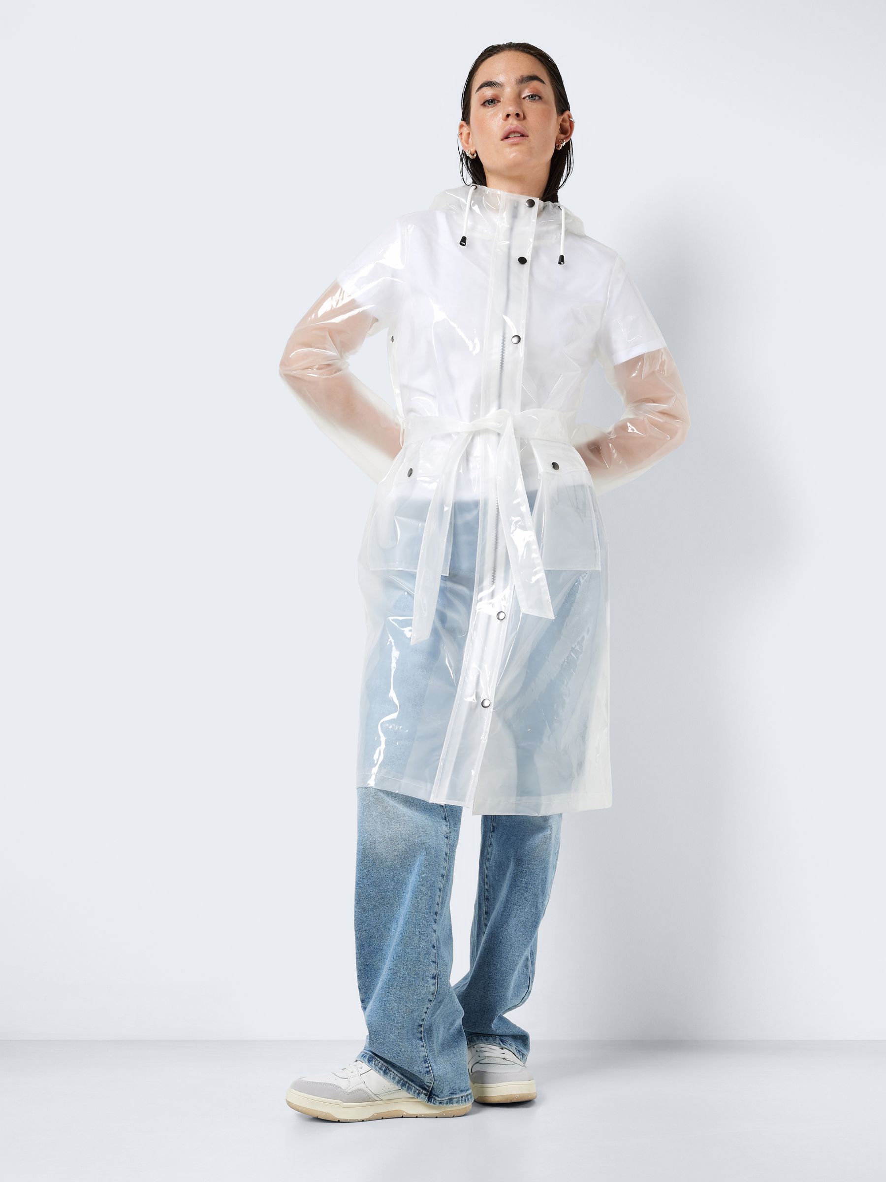 Pvc top transparent raincoat