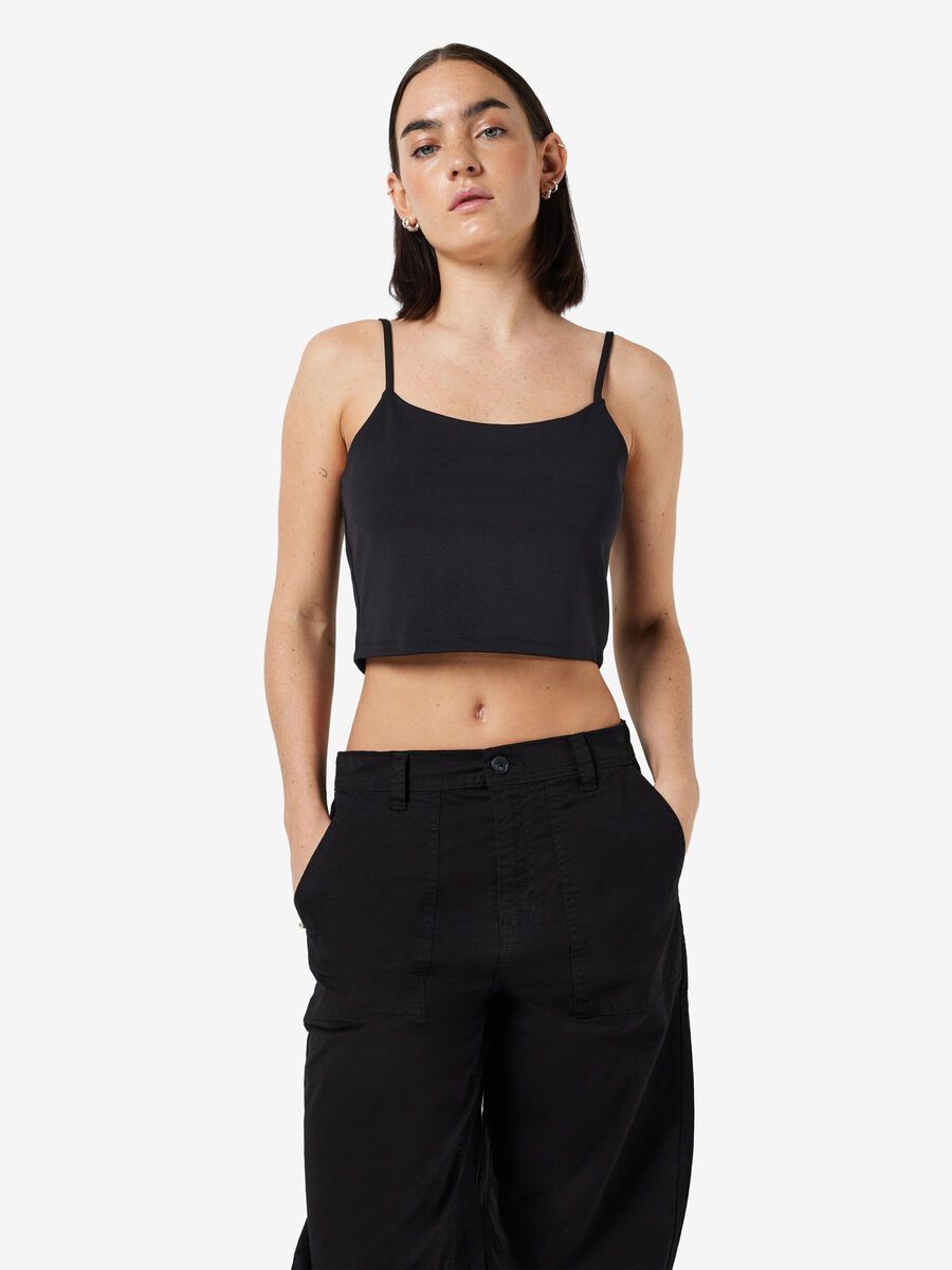 Noisy May CROPPED SLEEVELESS TOP, Black, highres - 27021450_Black_007.jpg