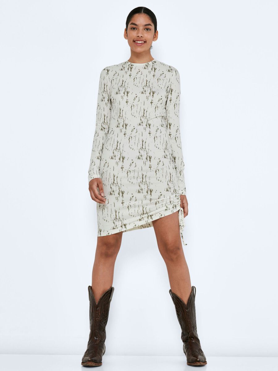 Noisy May LONG SLEEVED SHORT DRESS, Oatmeal, highres - 27020275_Oatmeal_927388_007.jpg