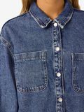 Product image thumbnail - LANGE JEANSHEMD, Medium Blue Denim | 5