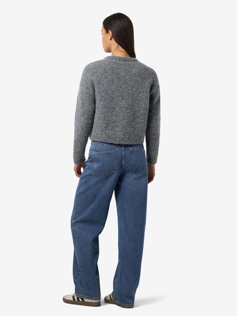 Carousel image - KNITTED JUMPER, Medium Grey Melange | 3