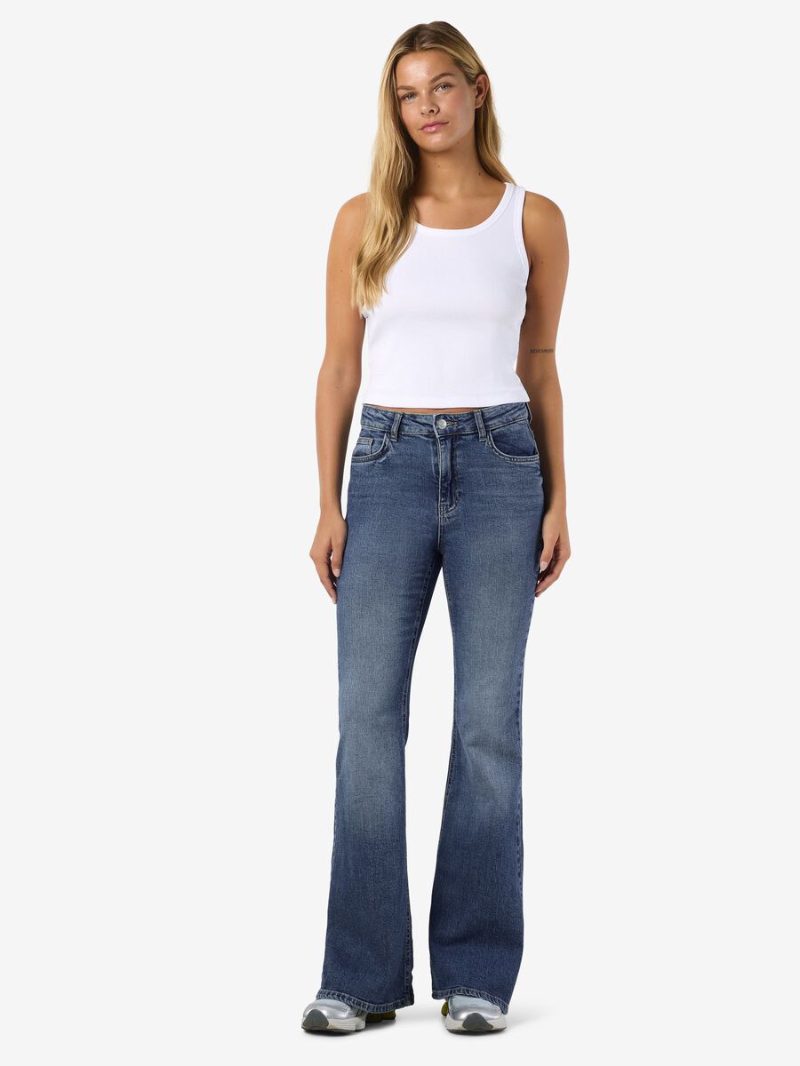 Product carousel image - NMKAREEN FLARED JEANS, Medium Blue Denim | 2