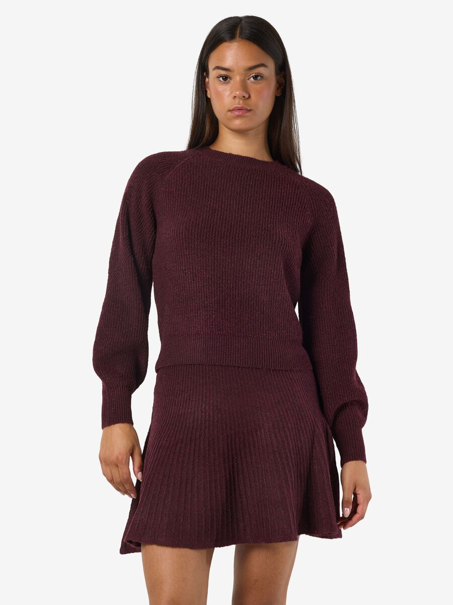 Product carousel image - KNITTED JUMPER, Windsor Wine | 1