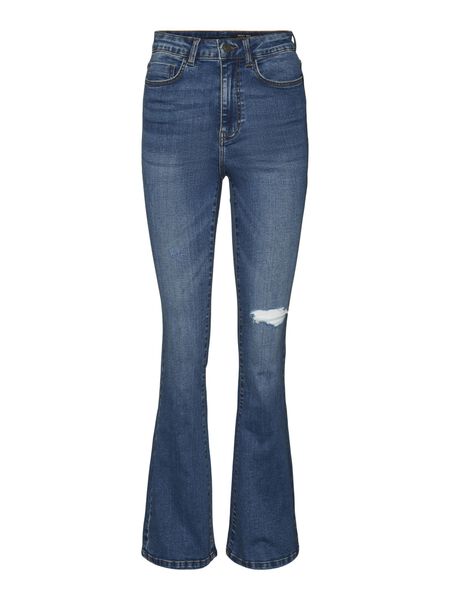 Noisy May CURVE NMSALLIE FLARED JEANS, Medium Blue Denim, highres - 27023890_MediumBlueDenim_001.jpg