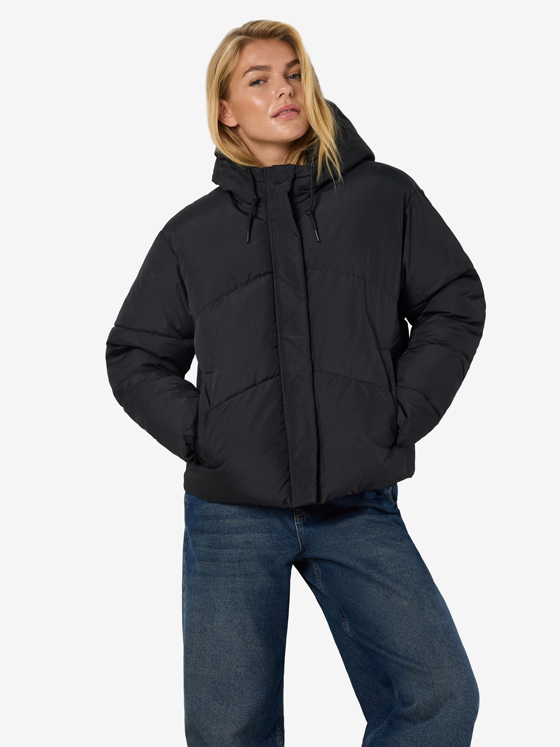 Noisy may vinyl padded jacket shop